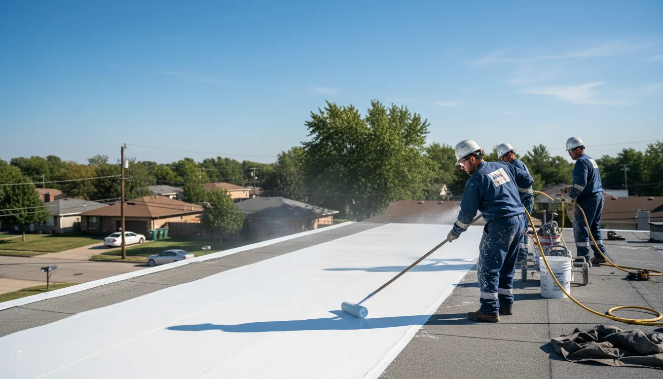 Commercial roof coating in Double Springs, AL near me